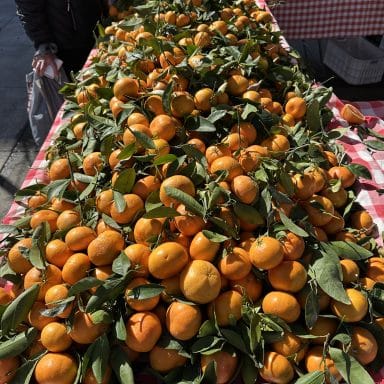 Orange table
