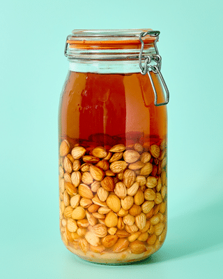 Jar of Noyaux liqueur