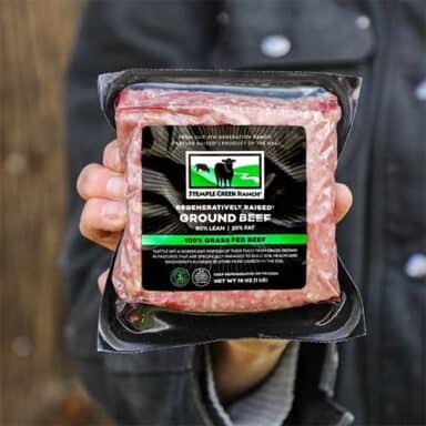 Ground Beef Brick In Package From Stemple Creek