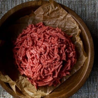 Ground Beef Brick Out Of Package From Stemple Creek