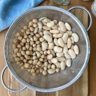Washed Beans In Colander